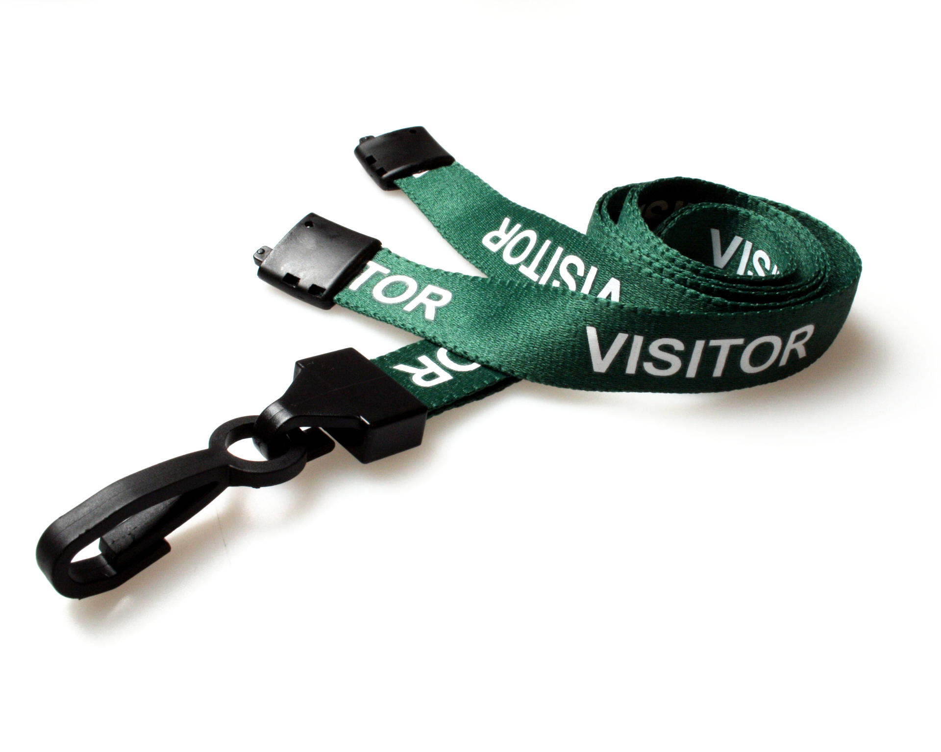 Bilde av Visitor green lanyard / keyhanger 15 mm with plastic J clip. 60270603 (DE,SE,NO,FI,RO,PL)
